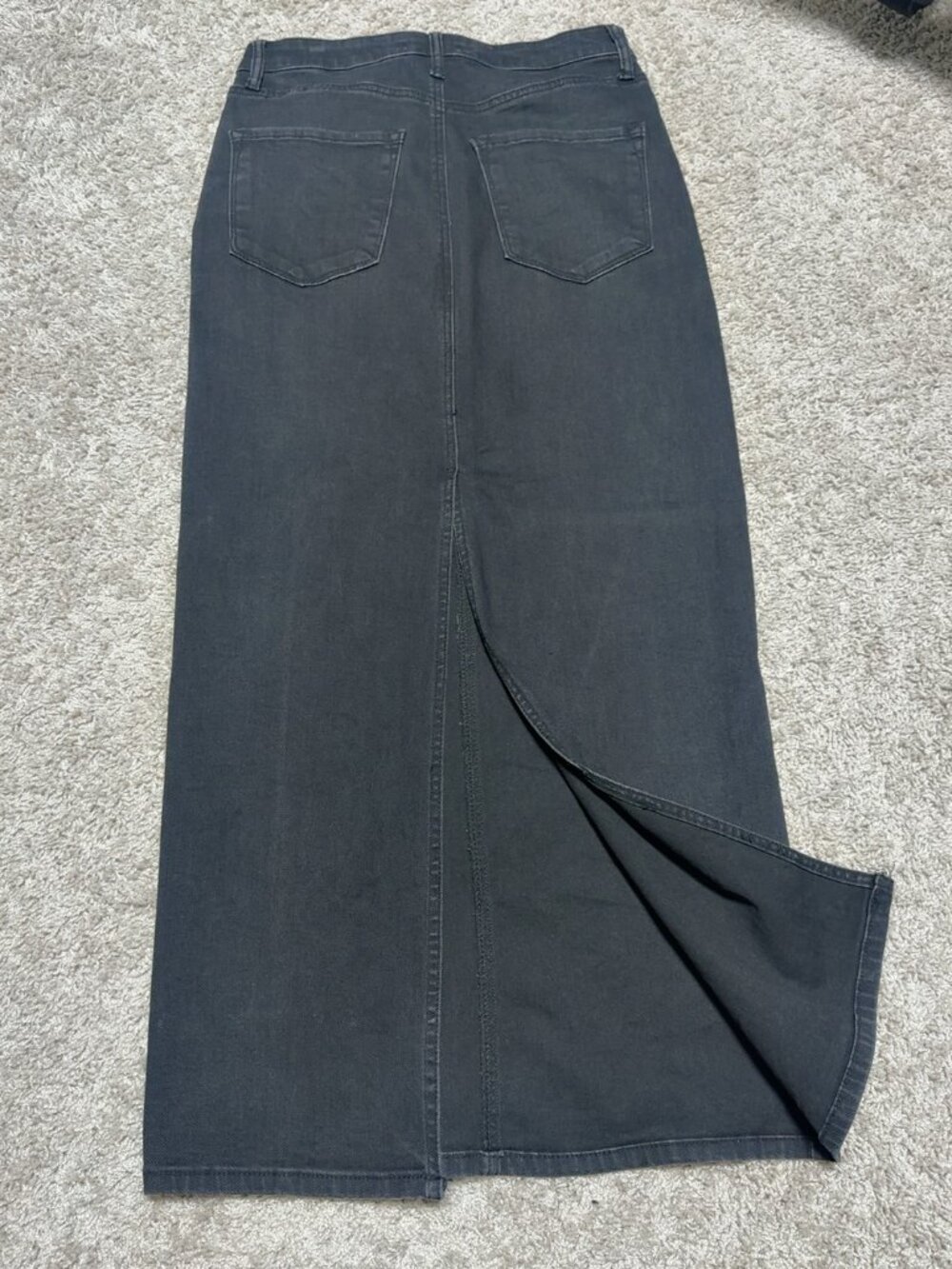 STS Blue Niki Black Denim Maxi Pencil Skirt